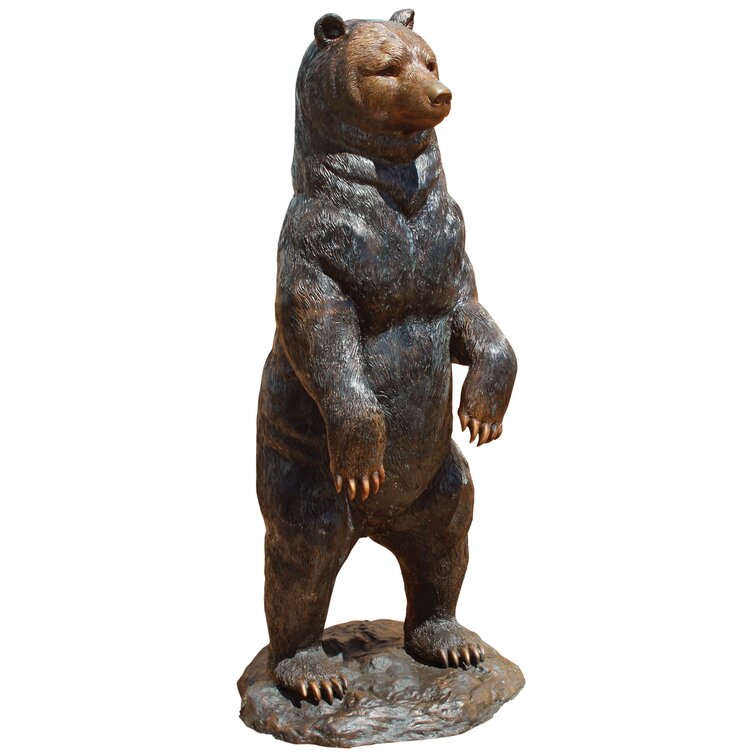 Design Toscano Standing Black Bear Garden Statue | Wayfair